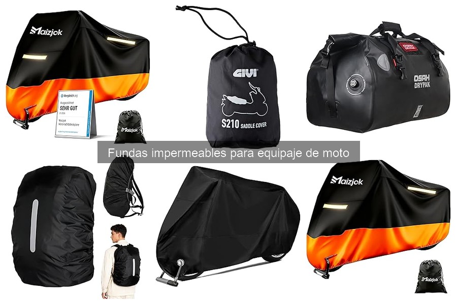 Cómo elegir la mejor funda impermeable para equipaje de moto