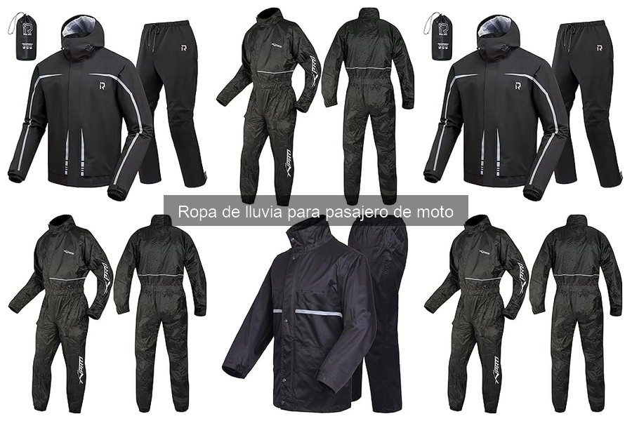 Cómo elegir la ropa de lluvia ideal para pasajeros de moto