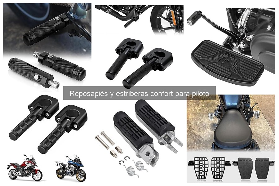 Cómo elegir reposapiés y estriberas confort para motos