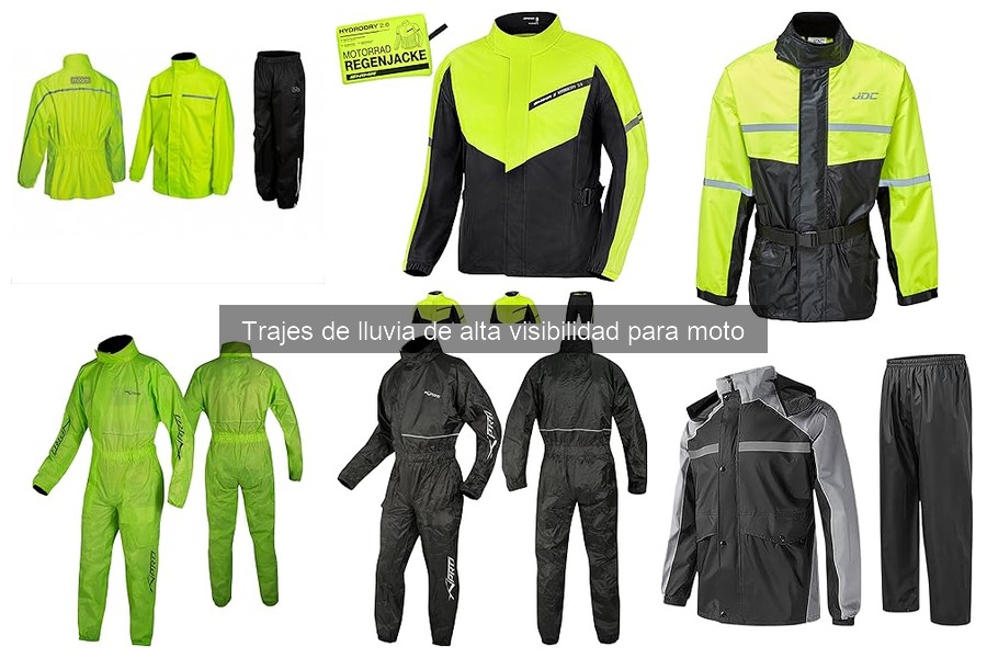 Cómo elegir un traje de lluvia de alta visibilidad para moto