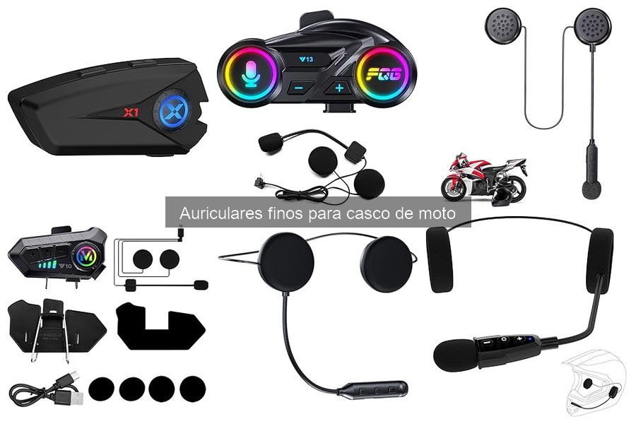 Cómo instalar auriculares finos en un casco de moto