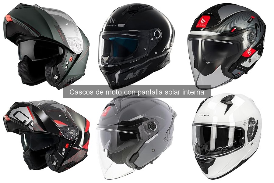 Cómo instalar un casco de moto con pantalla solar interna