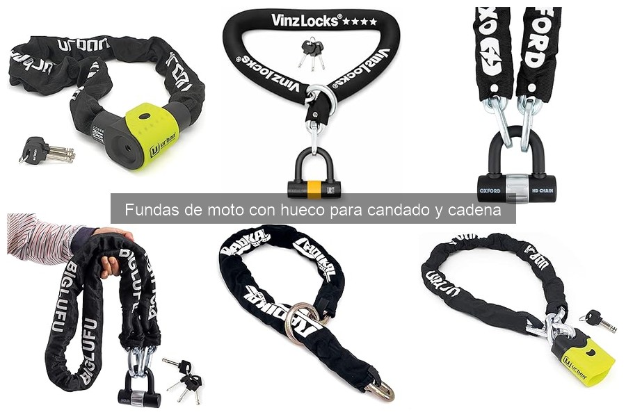 Cómo instalar una funda de moto con hueco para candado y cadena