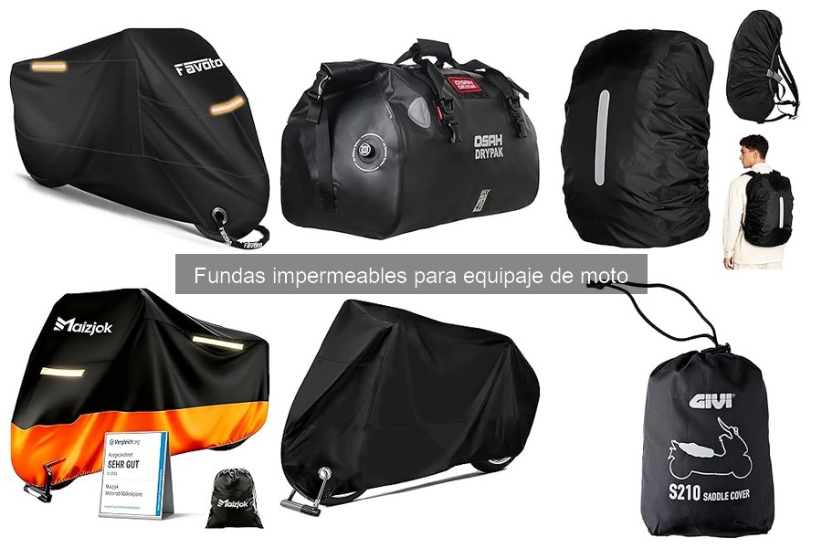 Cómo instalar una funda impermeable para equipaje de moto