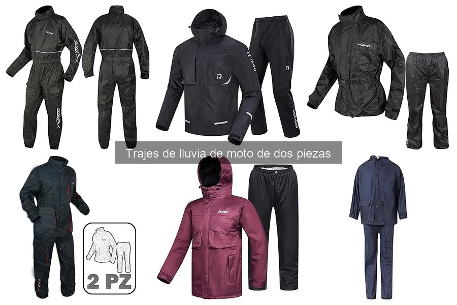 Cómo usar un traje de lluvia de moto de dos piezas correctamente
