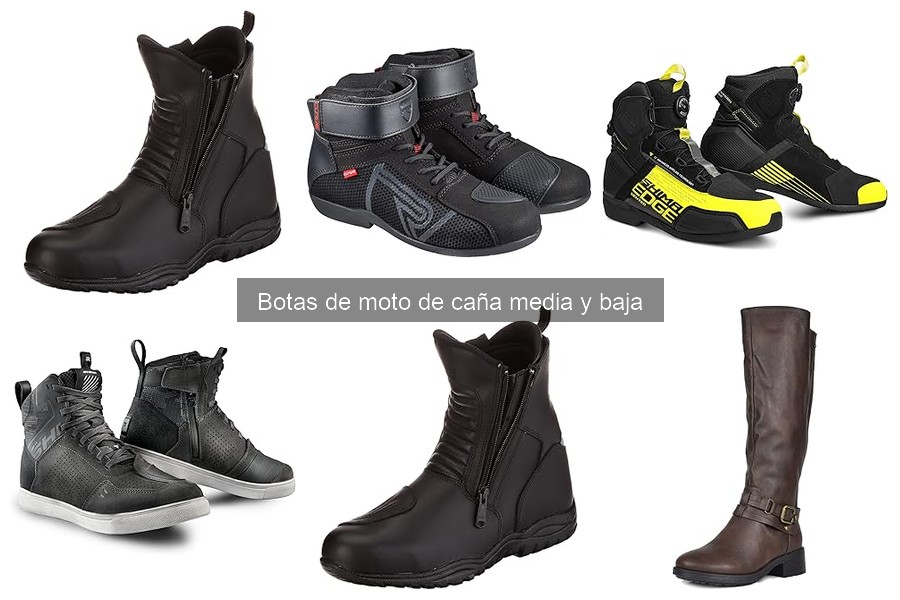Comodidad de botas de moto de caña media para uso diario