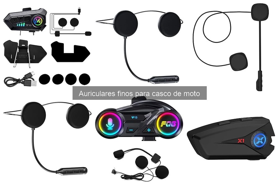 Comparativa Auriculares Finos para Casco vs. Bluetooth