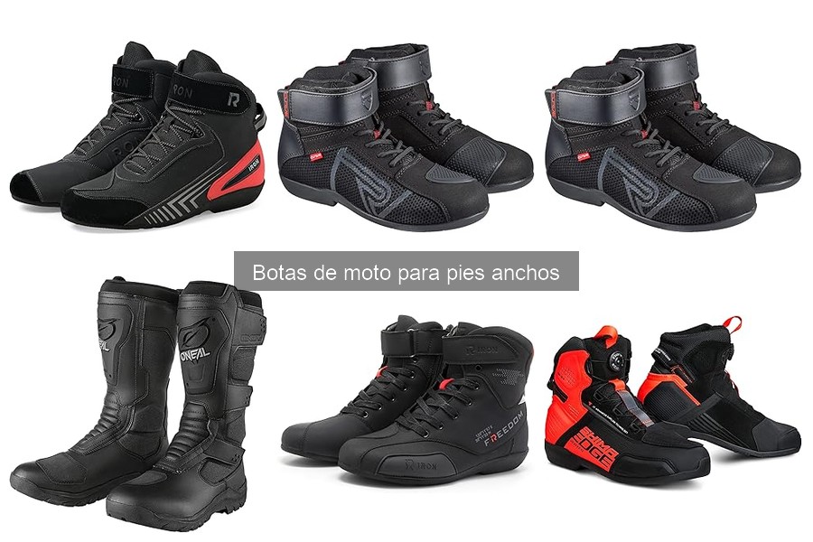 Comparativa: Botas de moto para pies anchos vs. estándar
