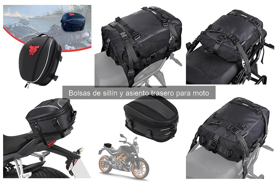 Comparativa de bolsas de sillín blandas y rígidas para moto