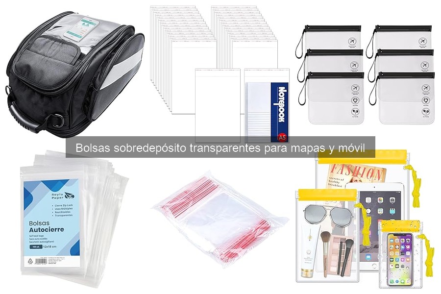 Comparativa de bolsas sobredepósito transparentes para moto
