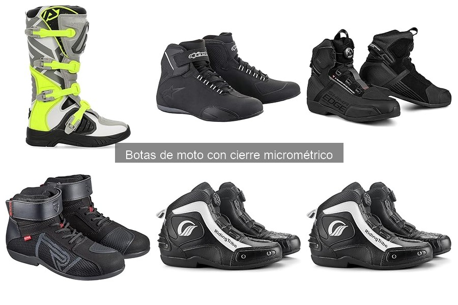 Comparativa de botas de moto con cierre micrométrico 2023