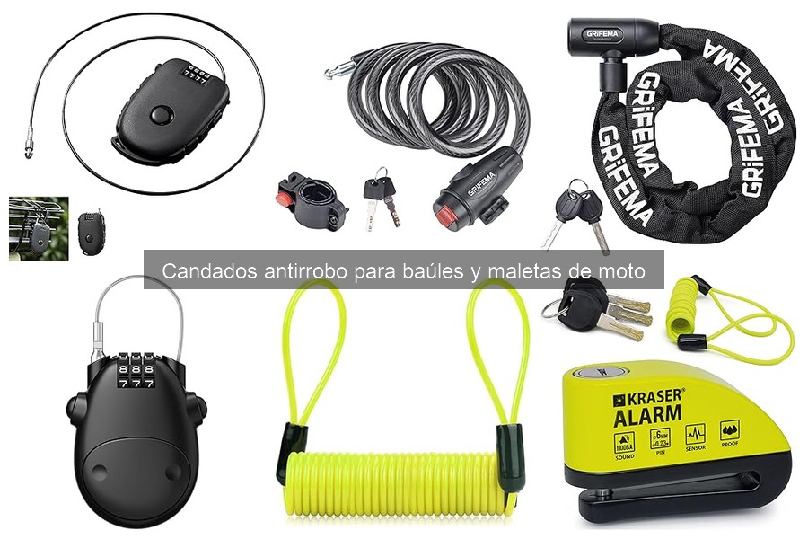Comparativa de Candados Antirrobo para Baúles de Moto