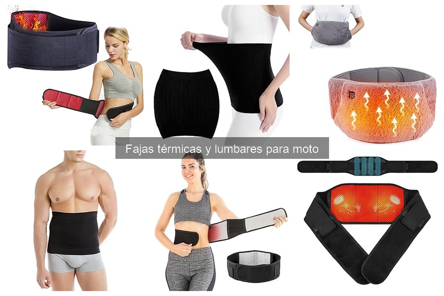 Comparativa de Fajas Térmicas y Lumbar para Moto