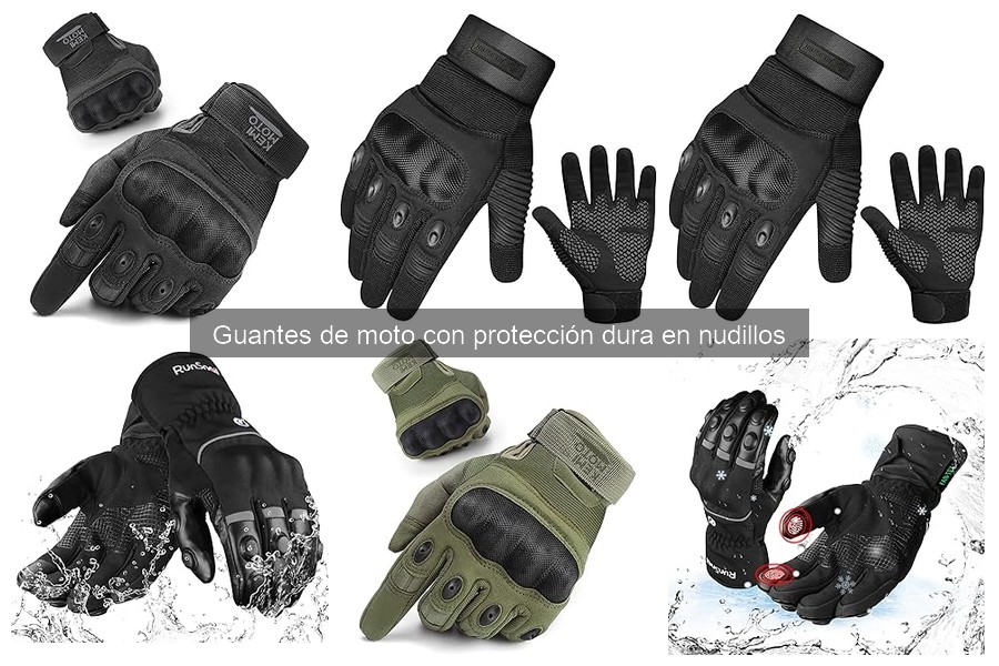 Comparativa de guantes de moto con protección dura