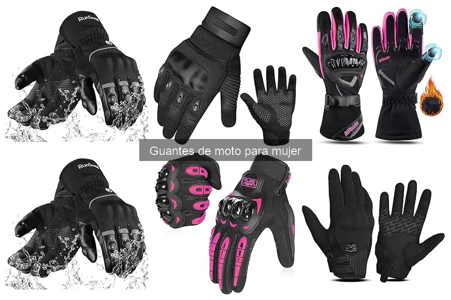 Comparativa de guantes de moto cortos y largos para mujer