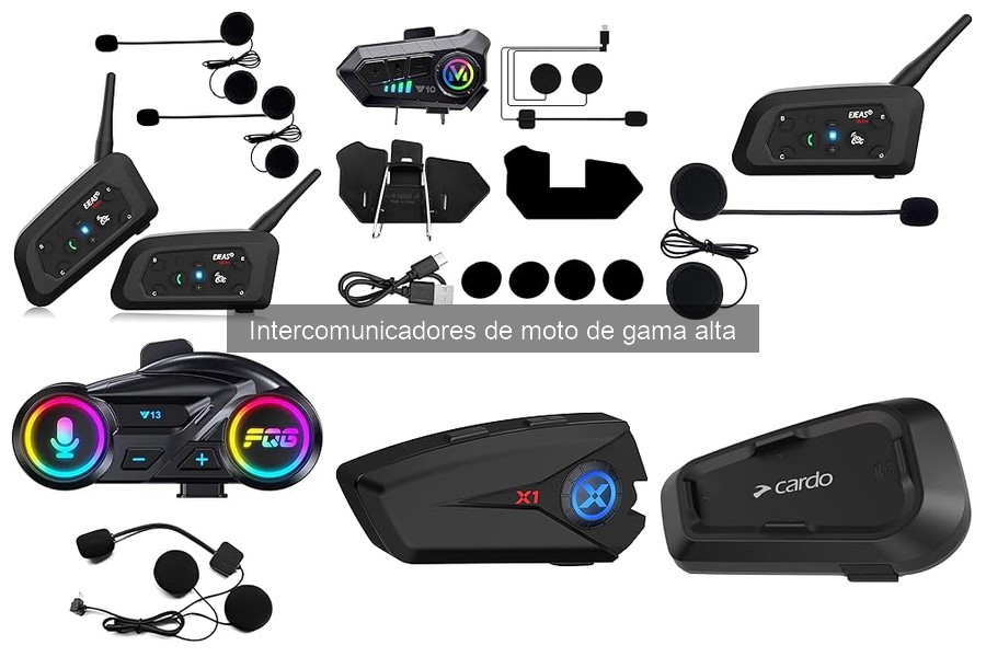 Comparativa de intercomunicadores de moto de gama alta