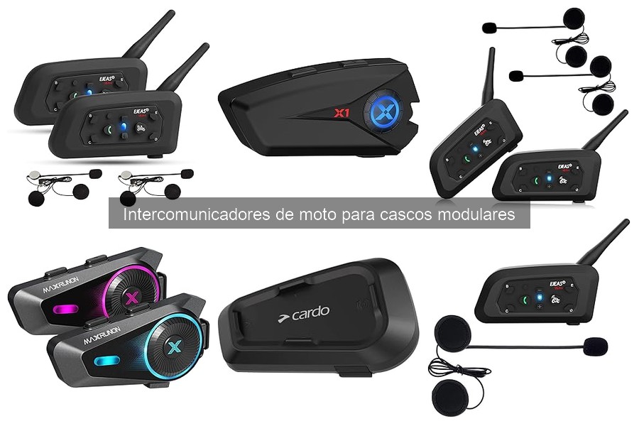 ** Comparativa de intercomunicadores de moto: marcas y modelos