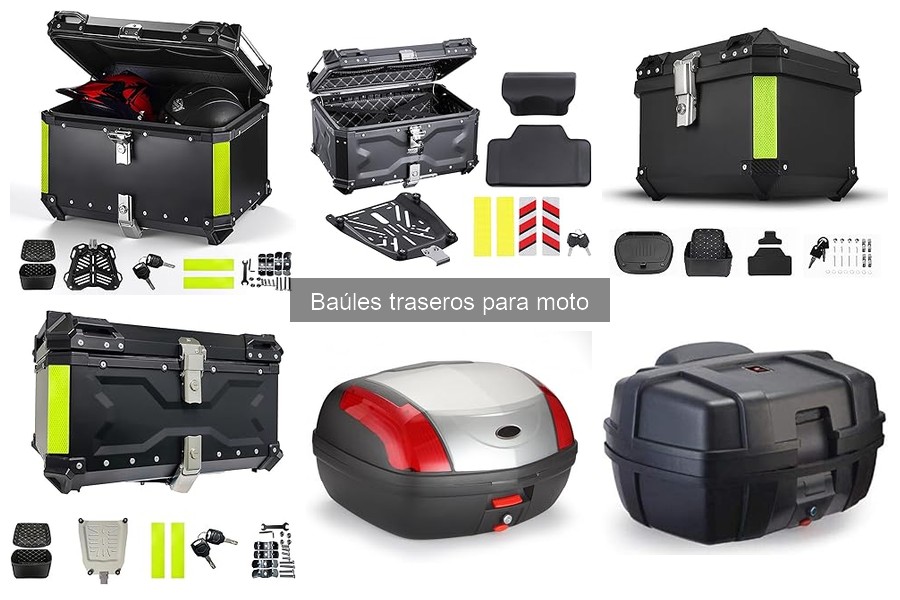 Comparativa de los mejores baúles traseros para moto
