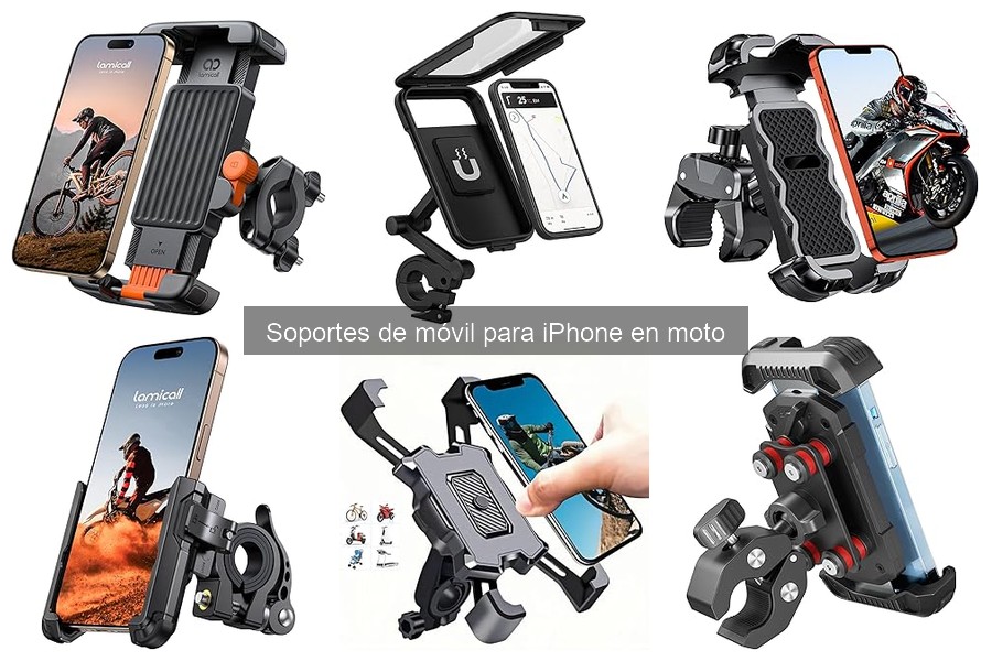 Comparativa de los Mejores Soportes de Móvil para iPhone en Moto