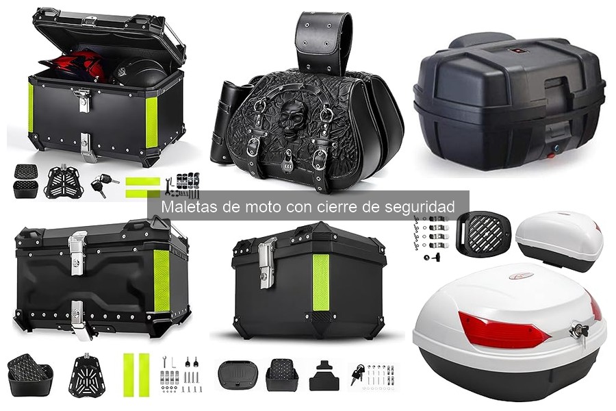 Comparativa de maletas de moto con cierre de seguridad