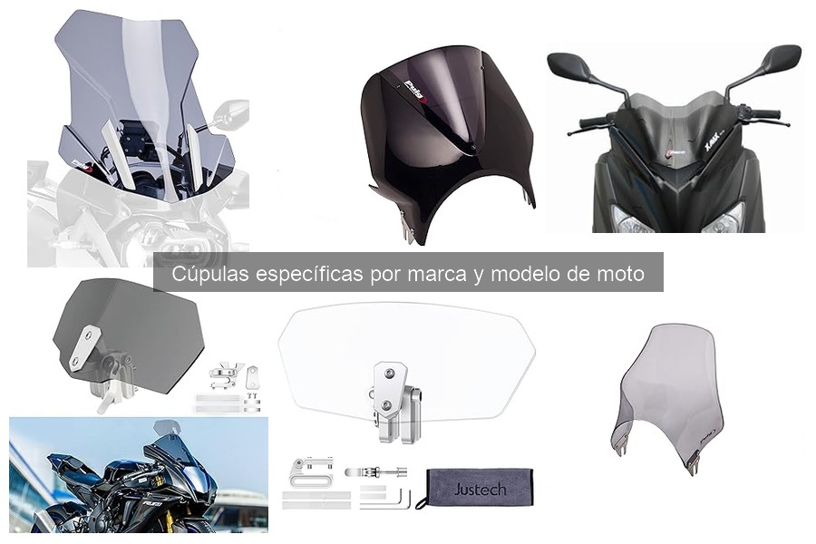Comparativa de materiales en cúpulas para motos