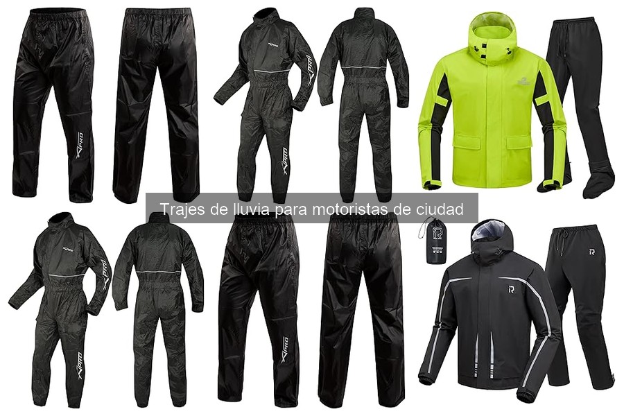 Comparativa de materiales en trajes de lluvia para motoristas
