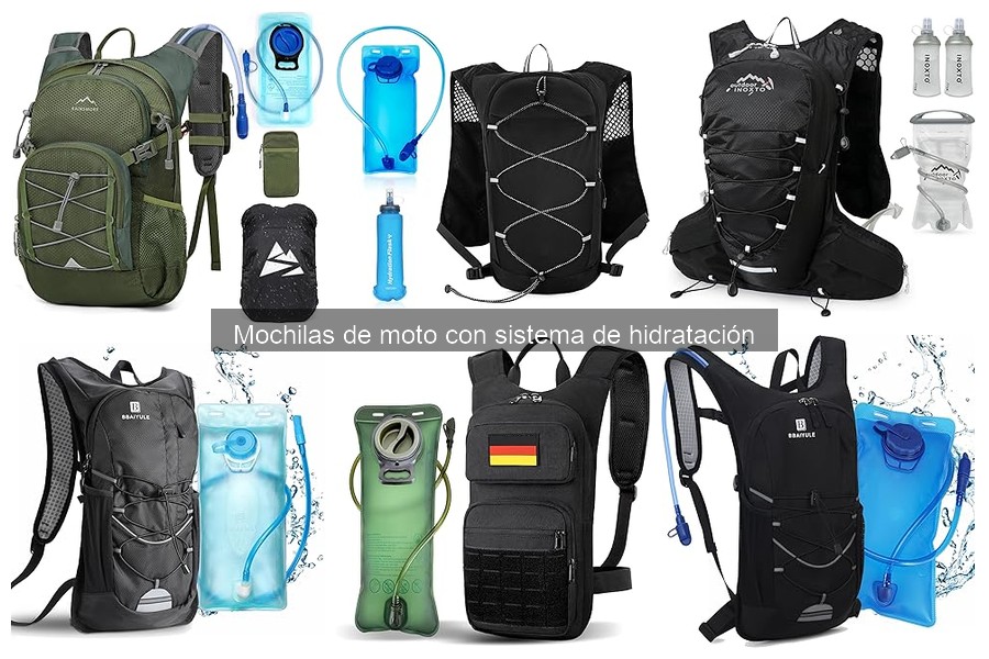 Comparativa de mochilas de moto con sistema de hidratación