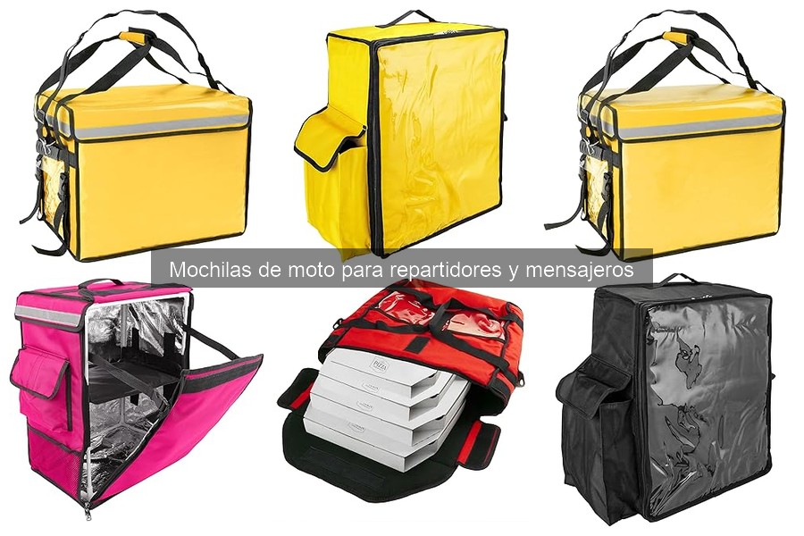 Comparativa de mochilas de moto para repartidores