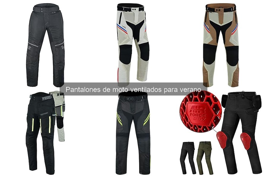 Comparativa de pantalones de moto ventilados para verano