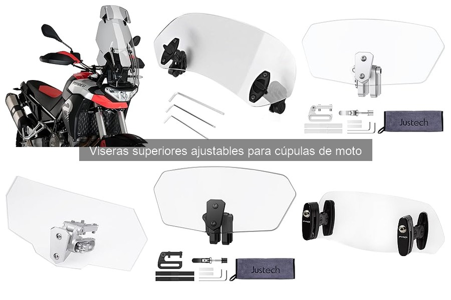 Comparativa de precios: viseras superiores ajustables para moto