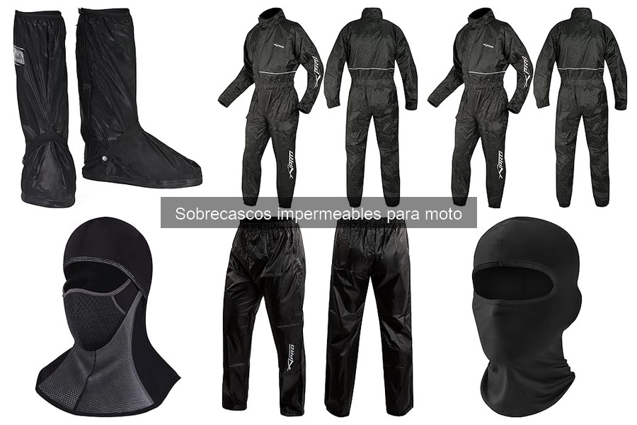Comparativa de sobrecasco impermeable y otras protecciones para moto