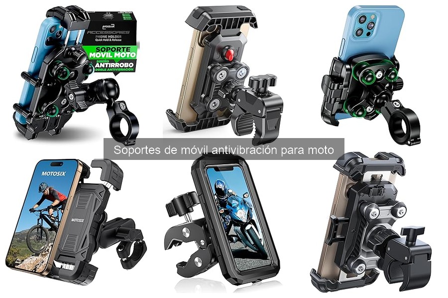 Comparativa de Soportes de Móvil Antivibración para Moto