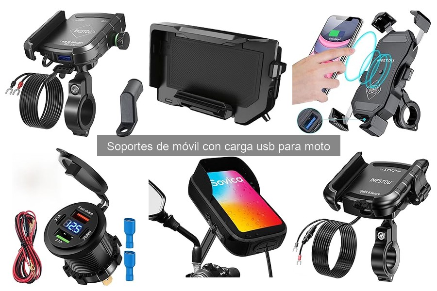 Comparativa de Soportes de Móvil con Carga USB para Moto