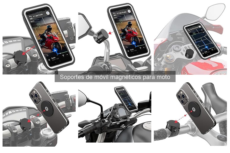Comparativa de soportes magnéticos y otros para moto