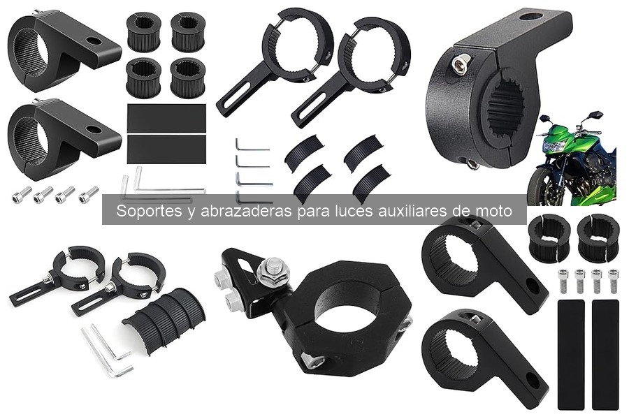 Comparativa de Soportes y Abrazaderas para Luces Auxiliares de Moto