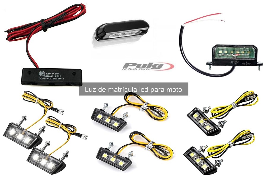 Comparativa: Luz de Matrícula LED vs Convencional para Moto