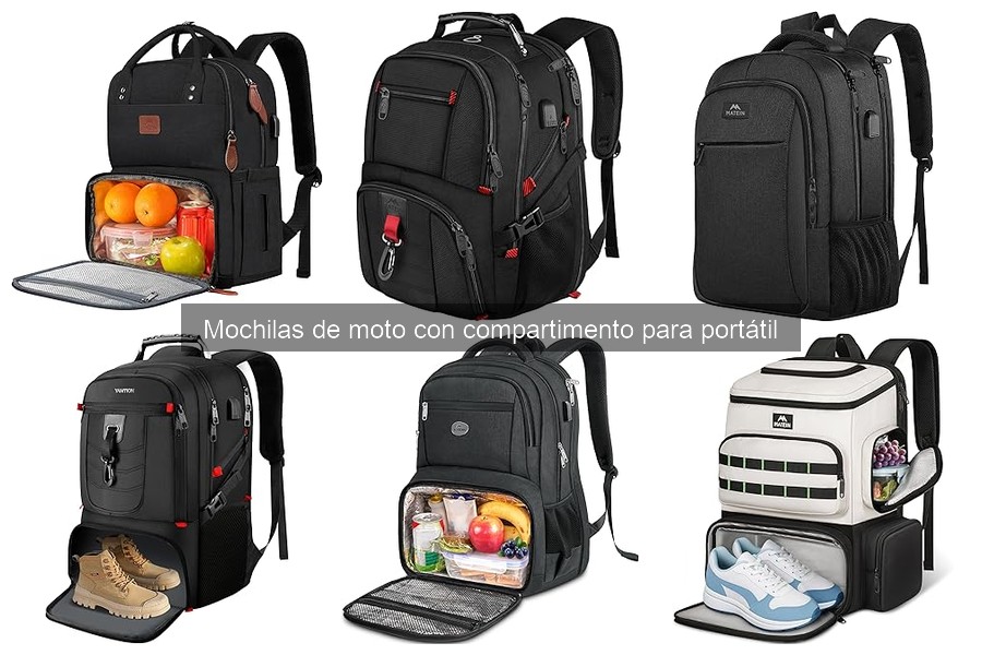 Comparativa mochilas de moto: ¿con o sin compartimento para portátil?