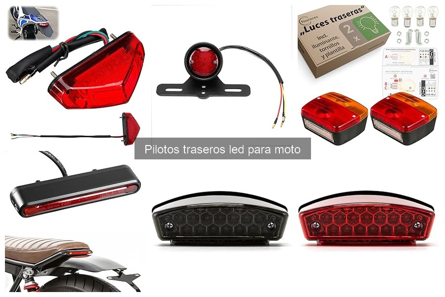 Comparativa: Pilotos traseros LED vs. Incandescentes para moto