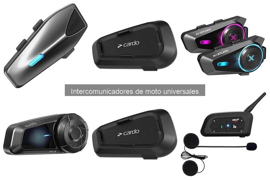 Compatibilidad de intercomunicadores de moto universales