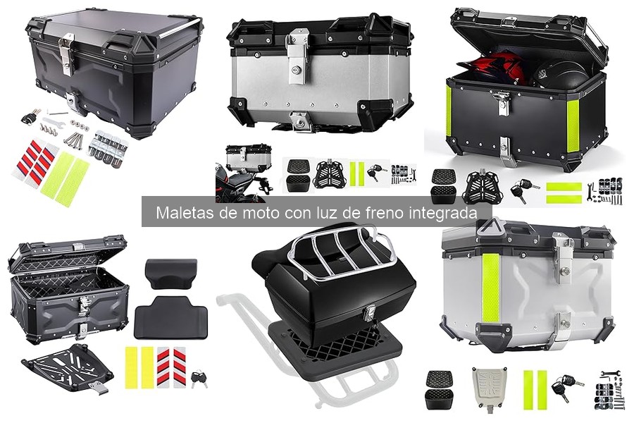 Compra maletas de moto con luz de freno integrada
