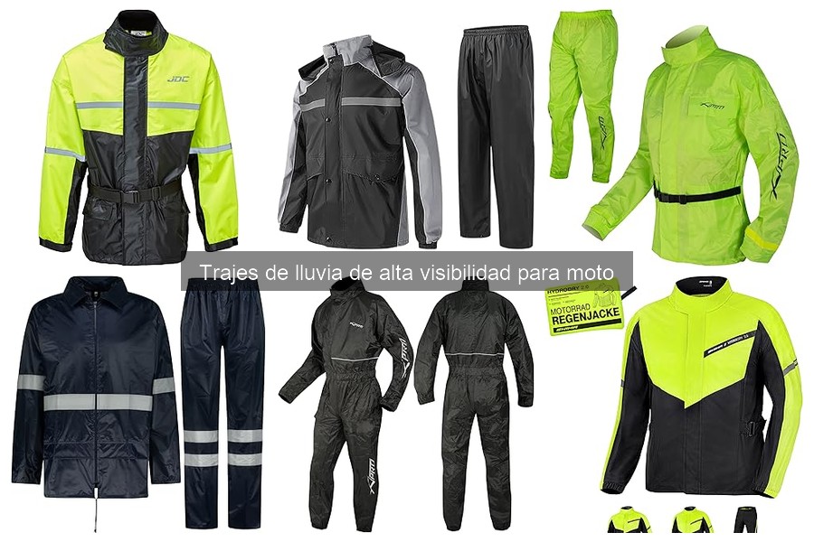 ** Consejos para usar traje de lluvia de alta visibilidad en moto