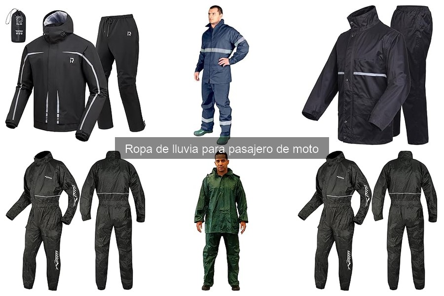 ¿Cuánto cuesta la ropa de lluvia para pasajeros de moto?