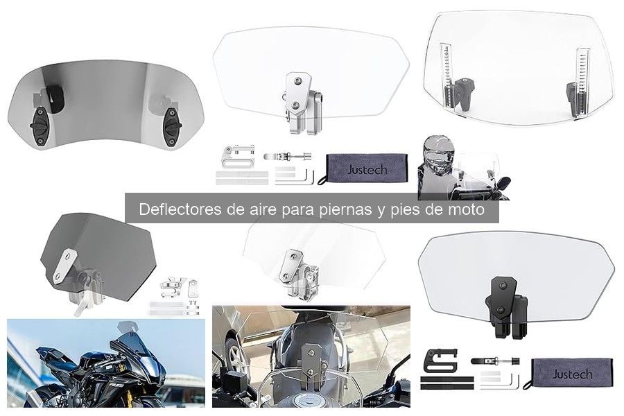Deflectores de aire para piernas y pies de moto: ¿Qué son?