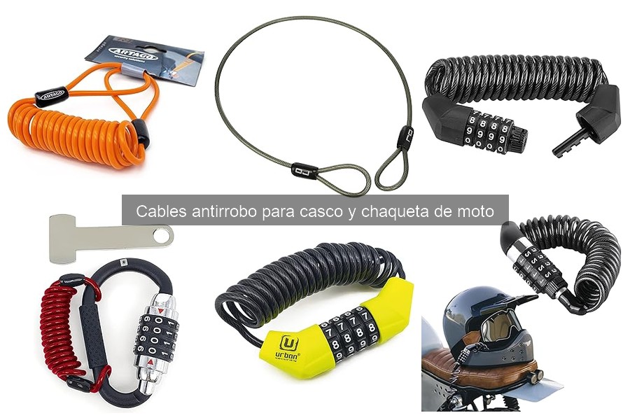 Descubre cómo funcionan los cables antirrobo para casco y chaqueta