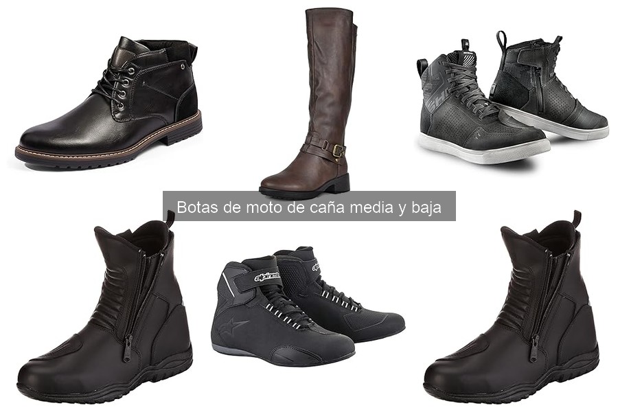 Descubre las botas de moto de caña media y baja