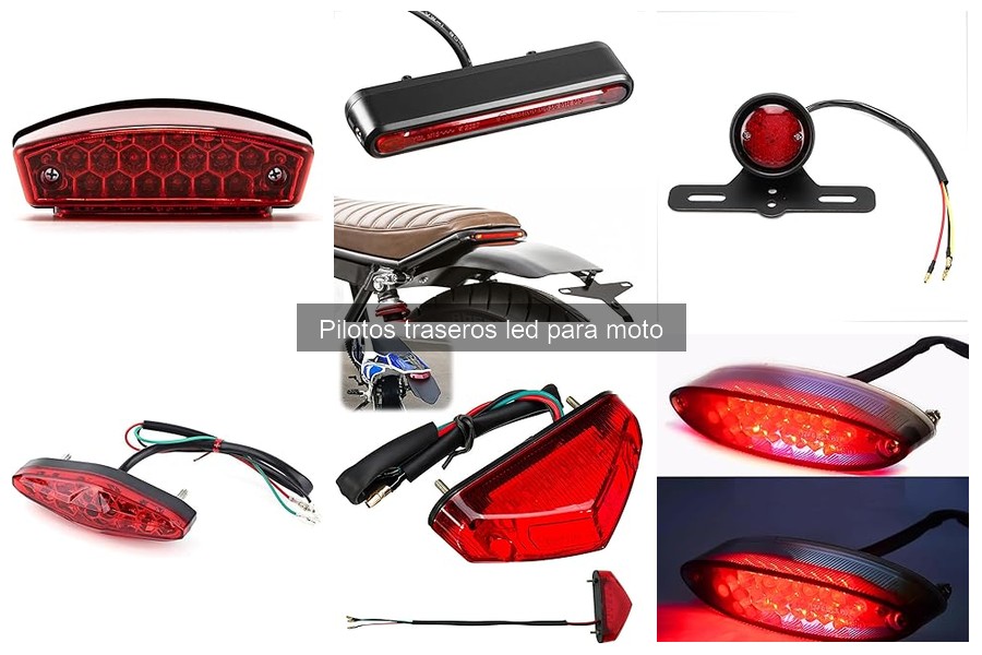 Diferencias entre pilotos traseros LED para moto