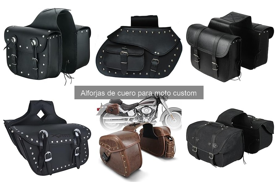 Dónde comprar alforjas de cuero para moto custom