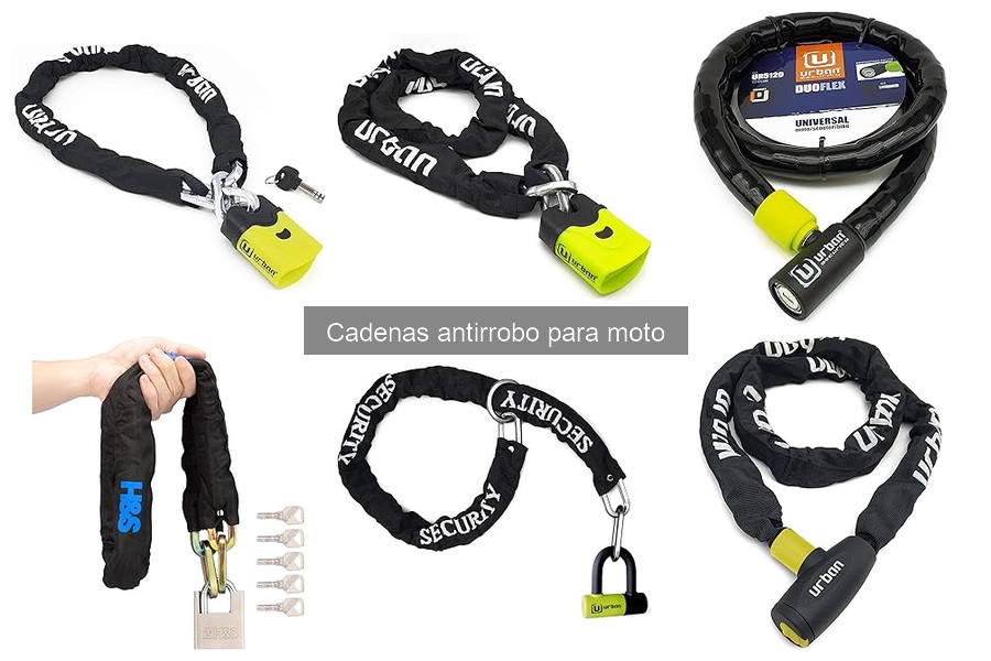 Dónde comprar cadenas antirrobo para moto: mejores opciones
