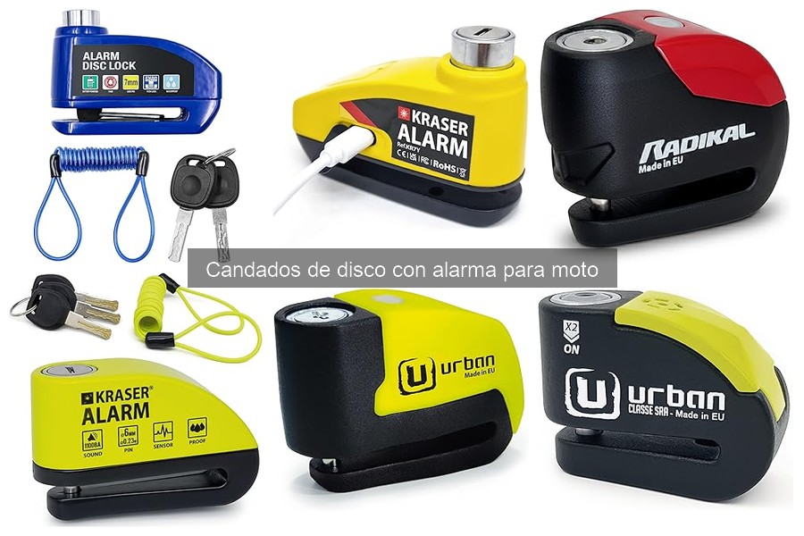 Dónde comprar candados de disco con alarma para moto y precios