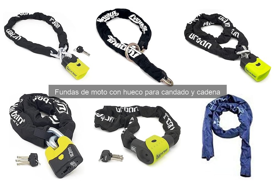 Dónde comprar fundas de moto con hueco para candado y cadena